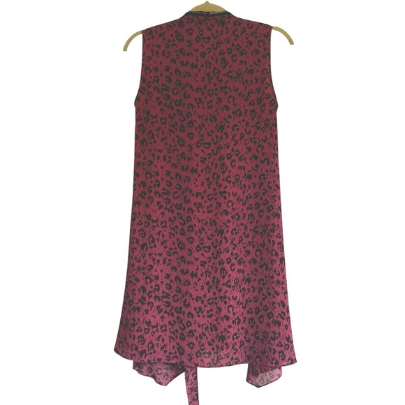 ALL SAINTS JADA LEOPARD ROAR PRINT PINK SIZE SMALL - Picture 6 of 15